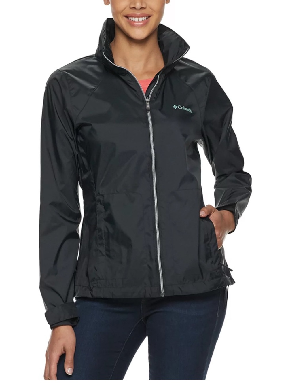 Women's Columbia Hooded Packable Jacket Size L